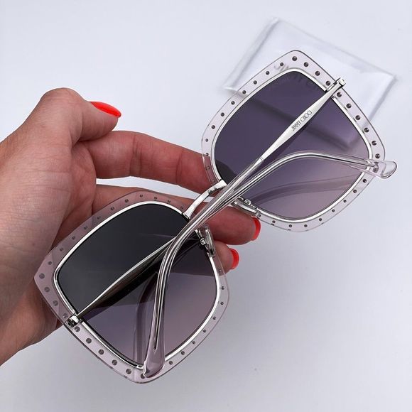 ?  Jimmy Choo DANY/S KTS Sunglasses Palladium Lilac Violet Square Women main image 11